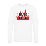 RUM FIRE - Men's Long Sleeve T-Shirt - white