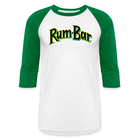 Rum-Bar - Baseball T-Shirt - white/kelly green