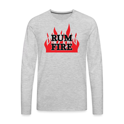 RUM FIRE - Men's Premium Long Sleeve T-Shirt - heather gray