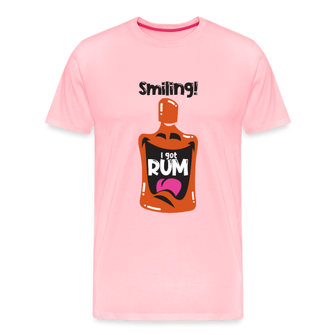 Smiling I got Rum - Men's Premium T-Shirt - pink