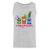 #TikiAsFuck 1 - Men’s Premium Tank - heather gray
