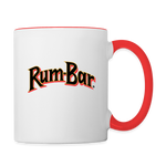 Rum-Bar Contrast Coffee Mug - white/red