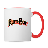 Rum-Bar Contrast Coffee Mug - white/red
