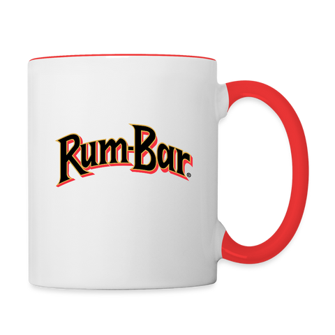 Rum-Bar Contrast Coffee Mug - white/red