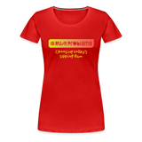 RUM PROBLEMS - Women’s Premium T-Shirt - red