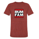 Rum Family Inu-A-Kena - Unisex Tri-Blend T-Shirt - heather cranberry