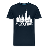 Chicago Rum Festival 2000W - Men's Premium T-Shirt - deep navy