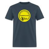 #rumeducation - Unisex Classic T-Shirt - Yellow Logo -  blue dusk