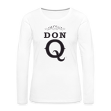 Don Q - Women's Premium Long Sleeve T-Shirt - white