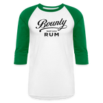 Bounty Rum - Baseball T-Shirt - white/kelly green