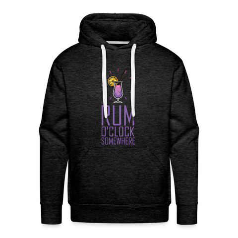 It's Rum O'Clock 2020 - Men’s Premium Hoodie - charcoal grey