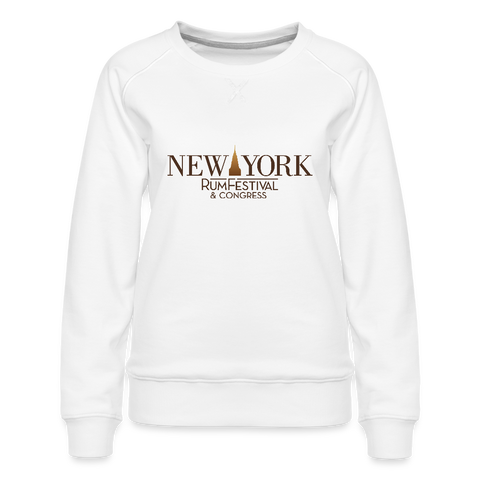 New York Rum Festival & Congress 2021 - Women’s Premium Sweatshirt - white