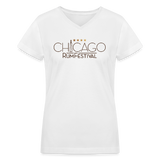 Chicago Rum Festival 2022 - Women's V-Neck T-Shirt - white
