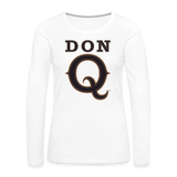 Don Q - Women's Premium Long Sleeve T-Shirt - white