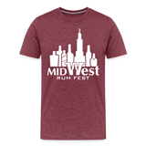 Chicago Rum Festival 2000W - Men's Premium T-Shirt - heather burgundy