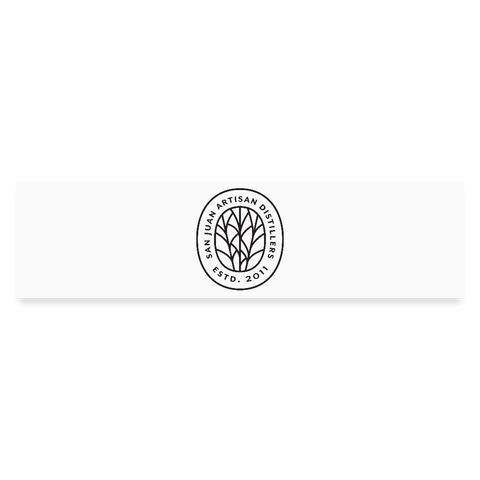 San Juan Artisan Distillers - Bumper Sticker - white matte
