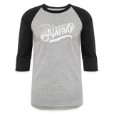 Nativo - Baseball T-Shirt - heather gray/black