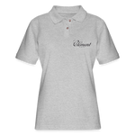 CLÉMENT RHUM - Women's Pique Polo Shirt - heather gray