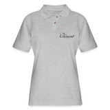 CLÉMENT RHUM - Women's Pique Polo Shirt - heather gray