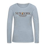 New York Rum Festival & Congress 2021 - Women's Premium Long Sleeve T-Shirt - heather ice blue