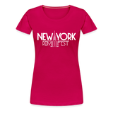 New York Rum Festival 2000 - Women’s Premium T-Shirt - dark pink