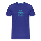 FLORIDA RUM SOCIETY - MEN'S PREMIUM T-SHIRT - TURQUOISE LOGO - royal blue