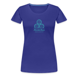 FLORIDA RUM SOCIETY - WOMEN’S PREMIUM T-SHIRT - TURQUOISE LOGO - royal blue