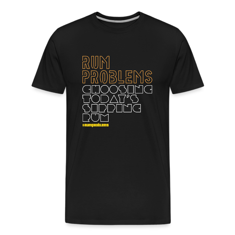 RUM PROBLEMS - Men’s Premium Organic T-Shirt - black