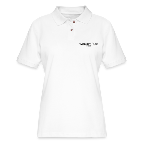 Worthy Park - Women's Pique Polo Shirt - white