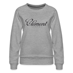 CLÉMENT RHUM - Women’s Premium Sweatshirt - heather grey