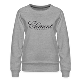 CLÉMENT RHUM - Women’s Premium Sweatshirt - heather grey