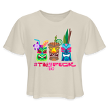 #TIKIASFUCK 1 - Women's Cropped T-Shirt - dust