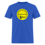 #rumeducation - Unisex Classic T-Shirt - Yellow Logo - royal blue