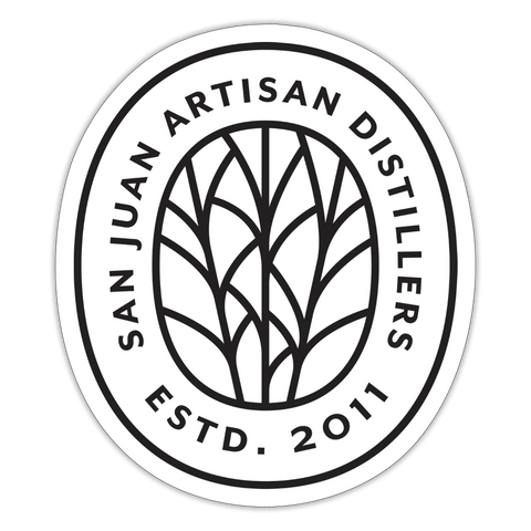San Juan Artisan Distillers - Sticker - white matte