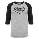 Bounty Rum - Baseball T-Shirt - heather gray/black