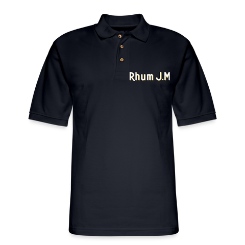 RHUM J.M - Men's Pique Polo Shirt - midnight navy