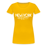 New York Rum Festival 2000 - Women’s Premium T-Shirt - sun yellow