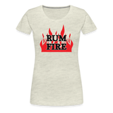 RUM FIRE - Women's T-Shirt - heather oatmeal