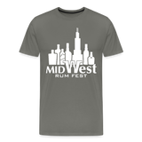 Chicago Rum Festival 2000W - Men's Premium T-Shirt - asphalt gray