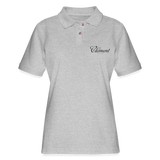 CLÉMENT RHUM- Women's Pique Polo Shirt - heather gray