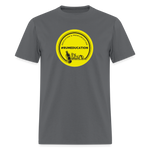 #rumeducation - Unisex Classic T-Shirt - Yellow Logo - charcoal