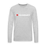 I ❤ TANDUAY ™” VINTAGE - Men's Premium Long Sleeve T-Shirt - heather gray