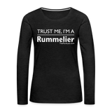 Trust me I'm A Rummelier - Women's Premium Long Sleeve T-Shirt - charcoal grey