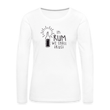 In Rum We ShallTrust  - Women's Premium Long Sleeve T-Shirt - white