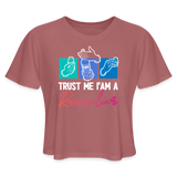 Trust Me I'am A Rummelier - Women's Cropped T-Shirt - mauve