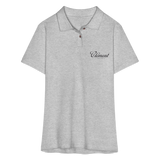 CLÉMENT RHUM- Women's Pique Polo Shirt - heather gray