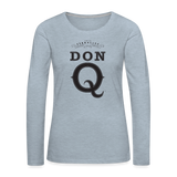 Don Q - Women's Premium Long Sleeve T-Shirt - heather ice blue