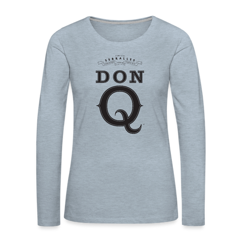 Don Q - Women's Premium Long Sleeve T-Shirt - heather ice blue