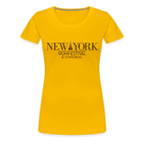 New York Rum Festival & Congress 2021 - Women’s Premium T-Shirt - sun yellow