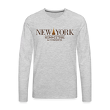 New York Rum Festival & Congress 2021 - Men's Long Sleeve T-Shirt - heather gray